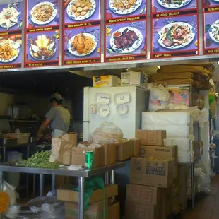 a restaurant with a variety of menus