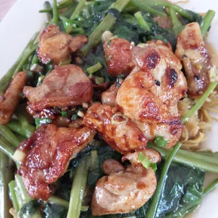 Minute Chicken on Cake Noodle