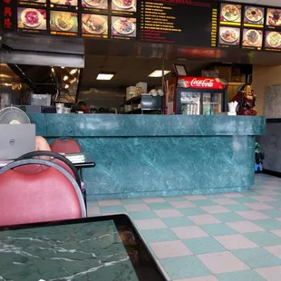 the interior of the restaurant