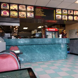 the interior of the restaurant