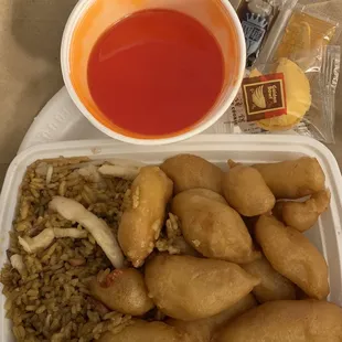 11. Sweet and Sour Chicken  House Special Fried Rice combo