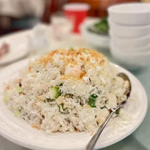 Dried Fish w/ Chinese Broccoli Fried Rice