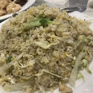 Salty Fish and Chicken Fried Rice