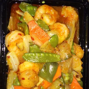 Thai curry shrimp