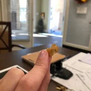STAPLE found cooked in my Sweet and Sour chicken.