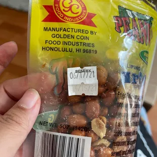 a bag of nuts