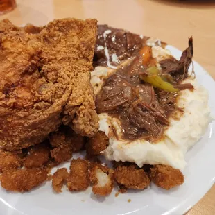 Chicken and pot roast