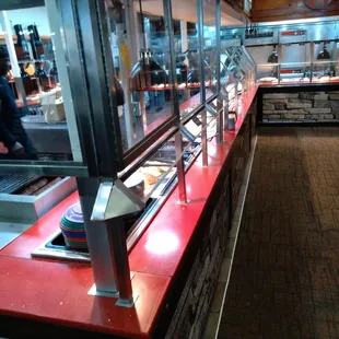 One side of the hot bar