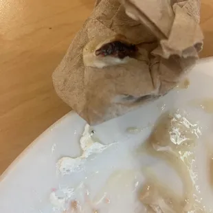 Ear wig on napkin