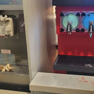 the ice cream machine