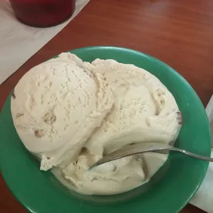 Close with butter pecan!