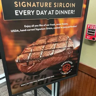 interior, steak