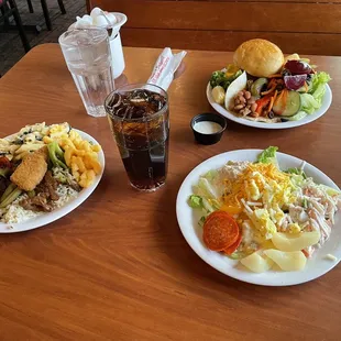 Buffet time, coffee, and a coke
