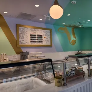 The inside of the store and cleanliness