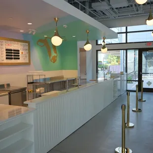 the interior of a restaurant