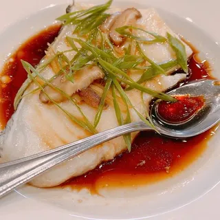 Steamed Shiitake Sea Bass