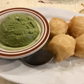 Fried Banana with Ice Cream