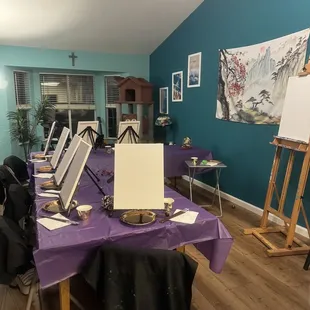 Blank to start! All ready for the group of ladies we had