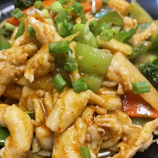 Red curry chicken