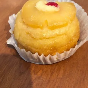 Mini-pineapple upside down cake.