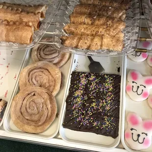 Various sweets made on site