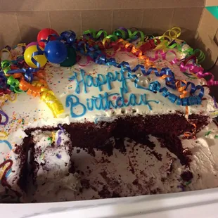 a birthday cake in a box