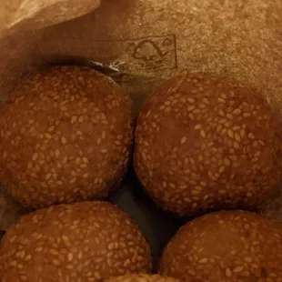 Sesame Balls with Red Bean inside