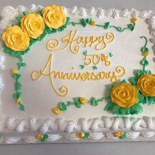 a happy 50th cake