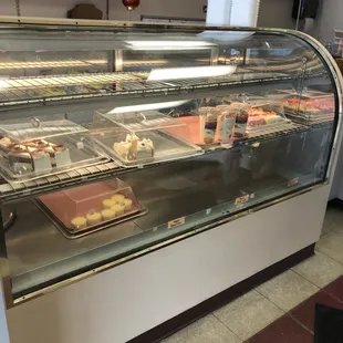 a display of pastries and pastries