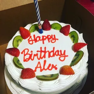 Fresh strawberry cake!