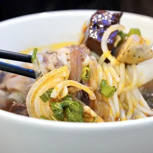 Bun bo hue. Ask for extra sate. It's soooo gooood