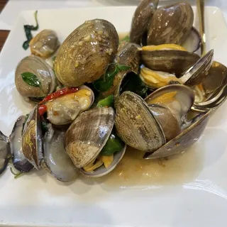 Clams with Basil Sauce