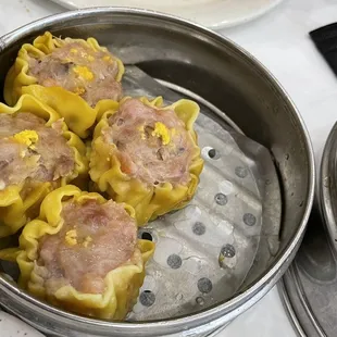 Pork shu mai and pork bun - delicious