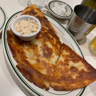 Mushroom Reuben Quesadilla