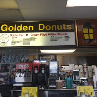 Counter service area.