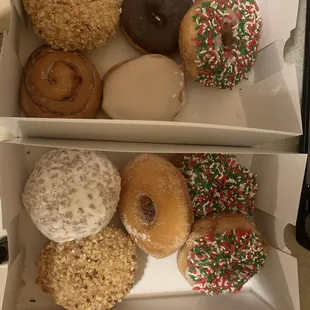 Dozen of the best Donuts for the kids, gave 2 to my parents.