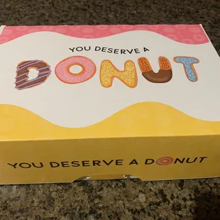 Love their donut boxes. This place has the best donuts ever! Always fresh!