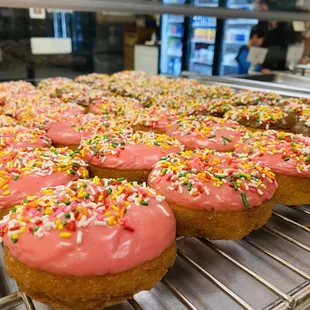 Strawberry donuts