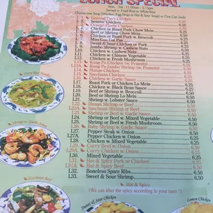 ramen and noodles, menu