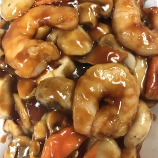 Shrimp w Jumbo Shrimp w. Fresh Mushroom