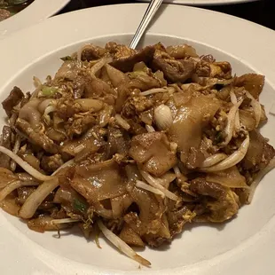 Char kway teow aka beef flat noodles