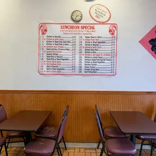 Luncheon Special Menu