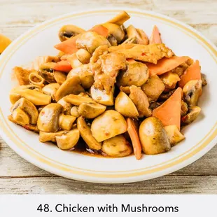 Mushrooms chicken