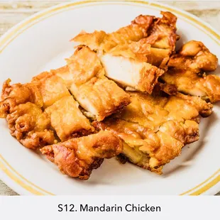 Mandarin chicken with sauce