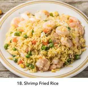 Shrimp fried rice,