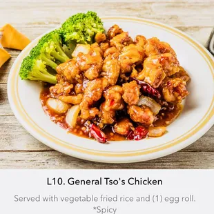 General Tao's chicken, little spicy!