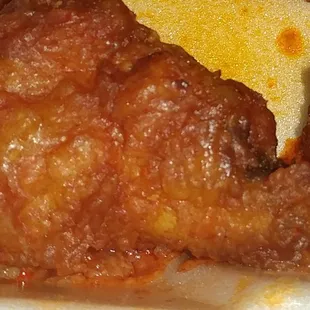 Chicken wings are huge!