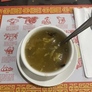 4. Hot and Sour Soup A. For 2 People Combination Dinner