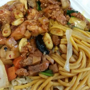 Chicken mushroom and Kung pao chicken!