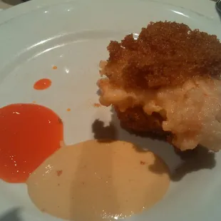 Their famous shrimp toast.its NOT on the menu but made by request..try it uwill be hooked! Delicious